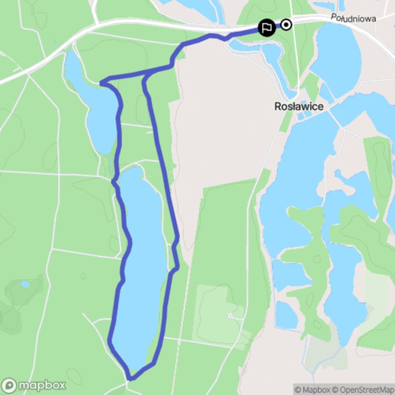 Łatwa wędrówka z Ośna Lubuskiego, dystans 6.2 km - 6.2km łatwa wędrówka z Ośna Lubuskie - Ośno Lubuskie