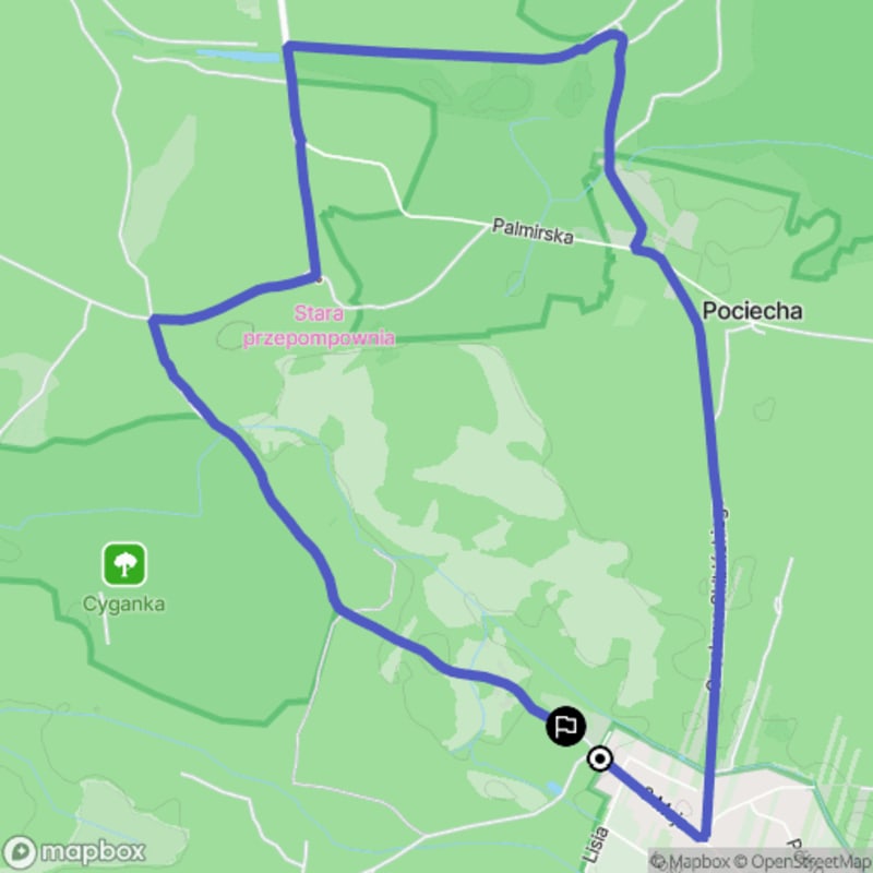 Spacer łatwy o dystansie 7,9 km w Truskawiu - Truskaw