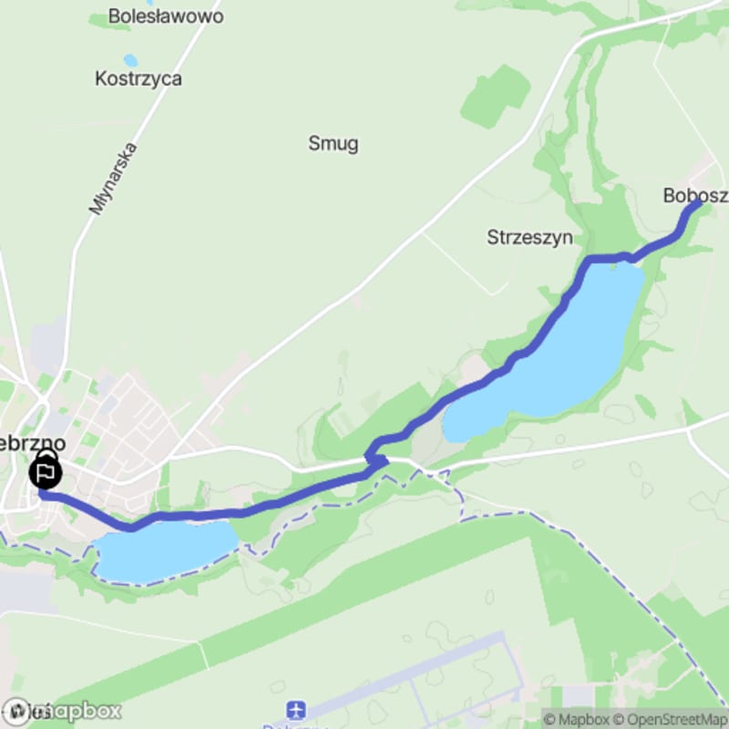 Ścieżka w środku natury - spacer od Debrzna o dystansie 10,1 km z poziomym wzrostem do średnio trudnej części. - Debrzno