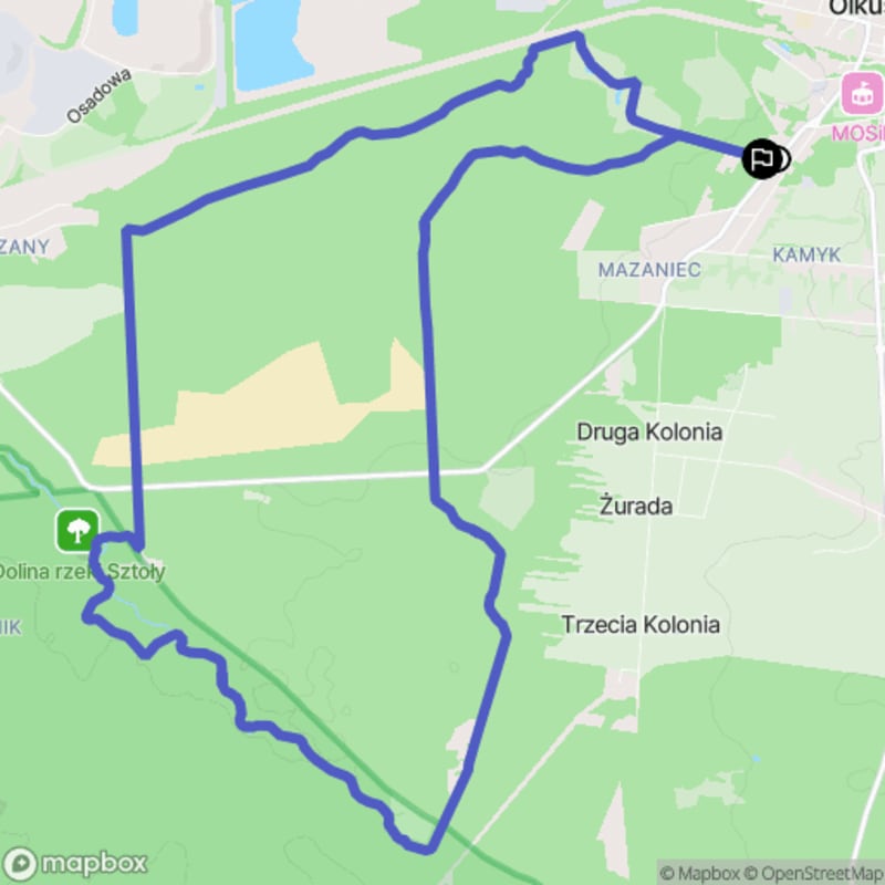 Szlak czerwony twardy 17,54 km w Olkuszu - poznaj lasy, jeziora i nie tylko! - Olkusz