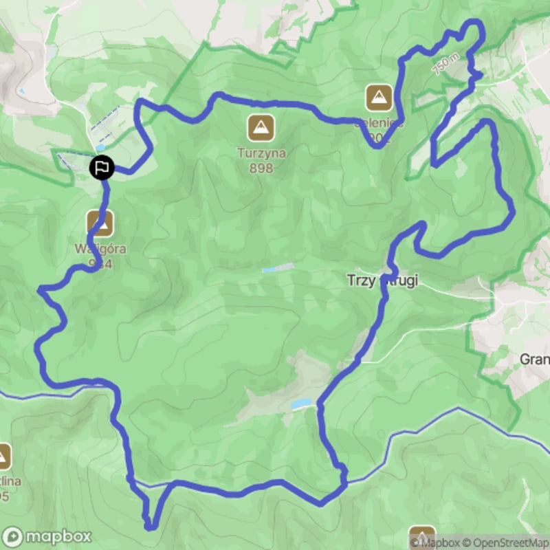 Trudna 19,1-kilometrowa wędrówka z Andrzejówki do Rogowca - Rybnica Leśna
