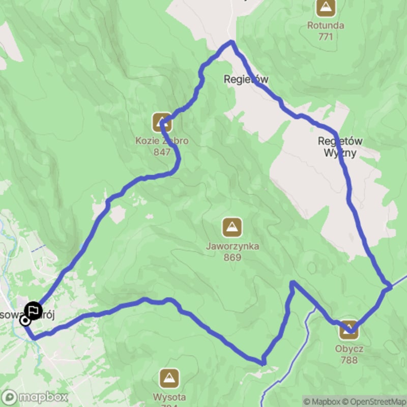 Trudna 16,9-kilometrowa wędrówka w Niskim - start w Wysowej Zdroju - Wysowa-Zdrój