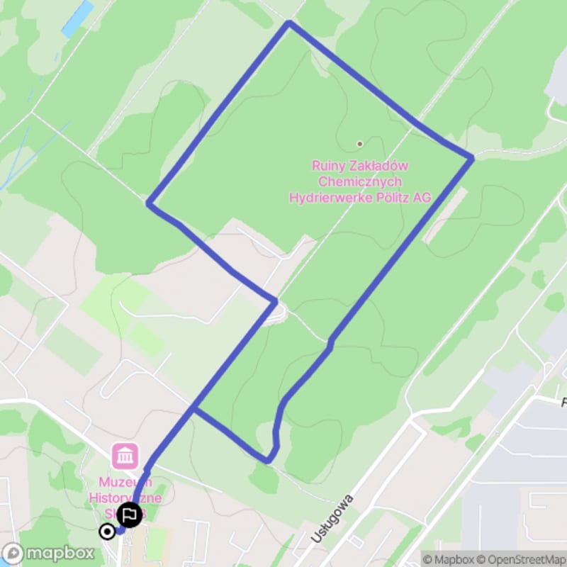 Łatwy 2,9-kilometrowy spacer po dawnej fabryce paliw syntetycznych - Police - Police