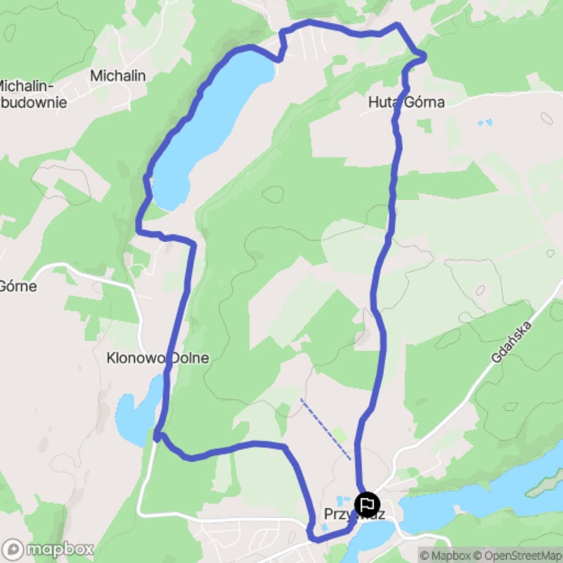 Przywidz Wędrówka wokół Jeziora Głębokiego - 3:40, 11,3 km, Umiarkowany - Przywidz