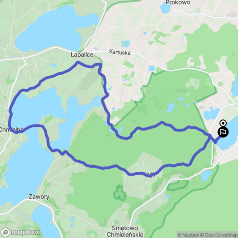 Wymagająca 16,7-kilometrowa wędrówka z Kartuz do Chmielna - Kartuzy