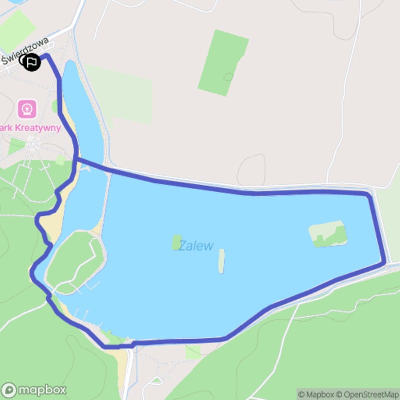 Łatwy 3,3-kilometrowy szlak wokół Jeziora Janowskiego - Janów Lubelski - Janów Lubelski