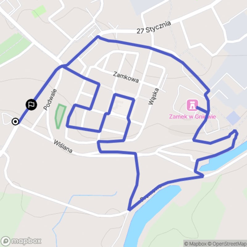Łatwy 2,9-kilometrowy spacer wokół zamku w Gniewie (55 minut) - Gniew