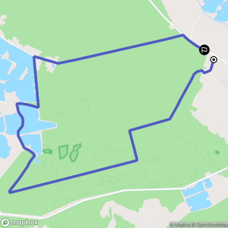 Ścieżka wzdłuż Wału Rudy o długości 11,3 km z poziomem trudności umiarkowanym. - Wał-Ruda