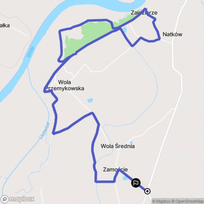 Ścieżka turystyczna z Wola Przemykowskiej, dystans 10,9 km, trudność średnia - Wola Przemykowska