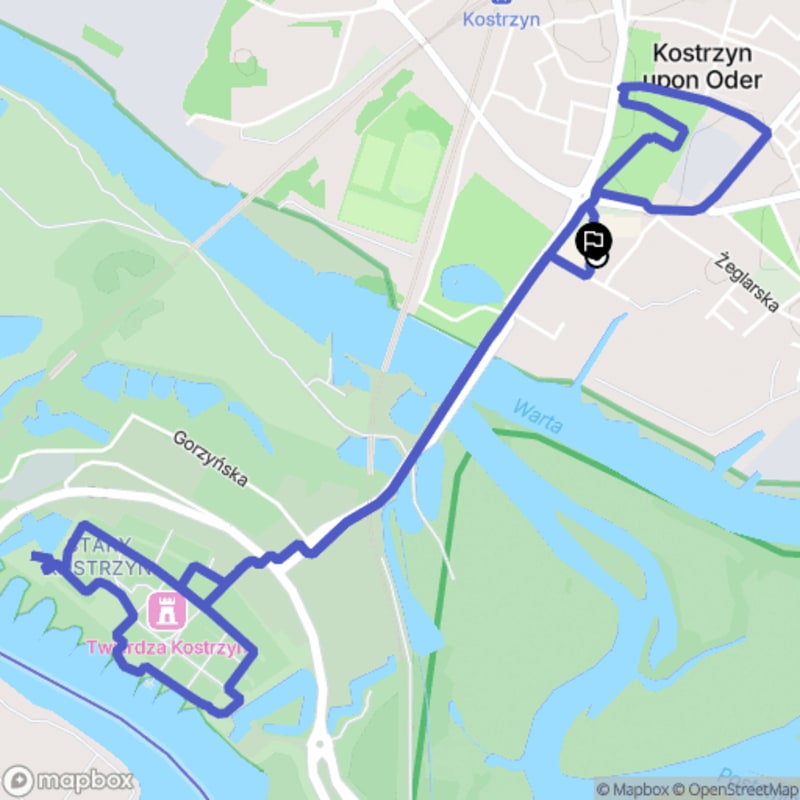 Łatwa 6-kilometrowa wędrówka wokół Kostrzyna nad Odrą - Kostrzyn nad Odrą