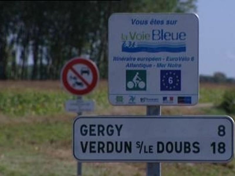 Balade en vélo à Gergy et la Saàne - Gergy