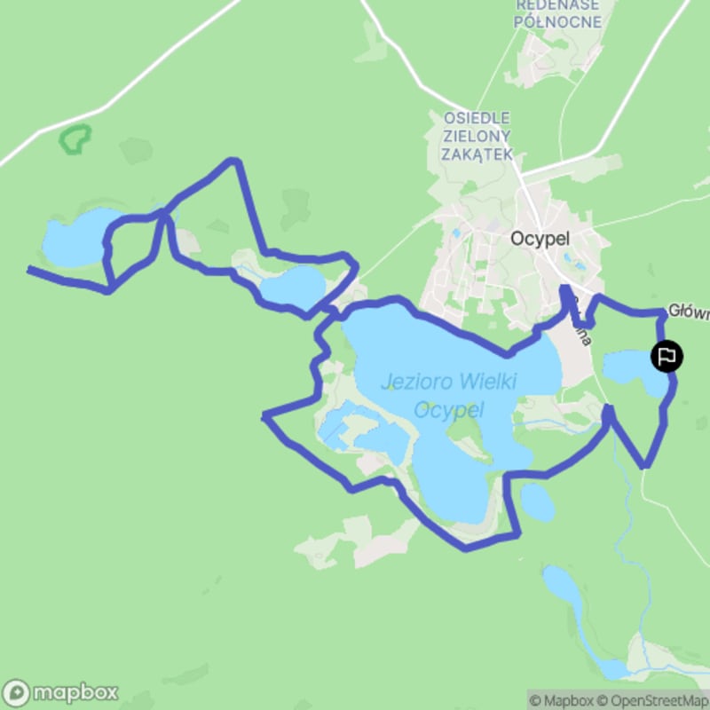Trudna wędrówka wokół jezior Ocypel - 15,9 km - Ocypel