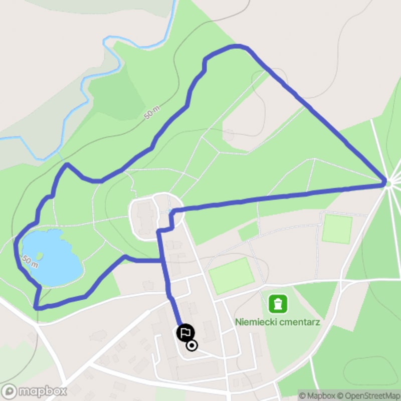 Łatwy spacer o długości 1,9 km w pobliżu Pałacu Mierzęcin - Mierzęcin