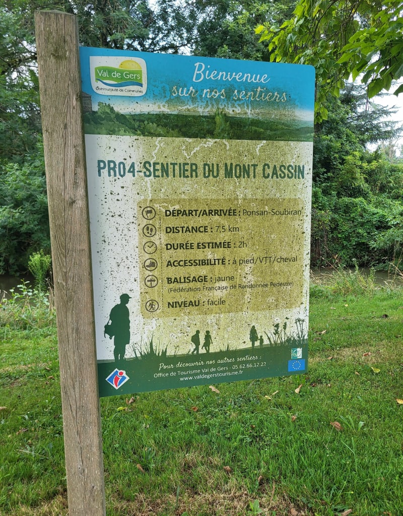 Sentier du Mont Cassin - Ponsan-Soubiran