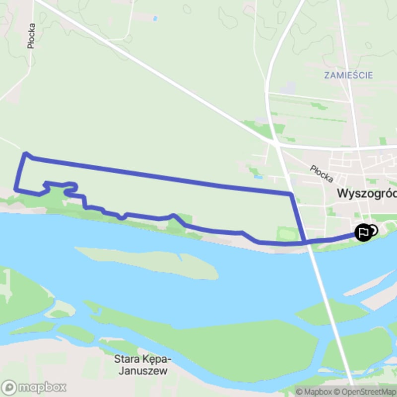 Łatwa, 7,4km dystansowa przechadzka turystyczna z Wyszogrodu \/ łatwa, 7,4km dystansowa przechadzka turystyczna z Wyszogrodu - Wyszogród