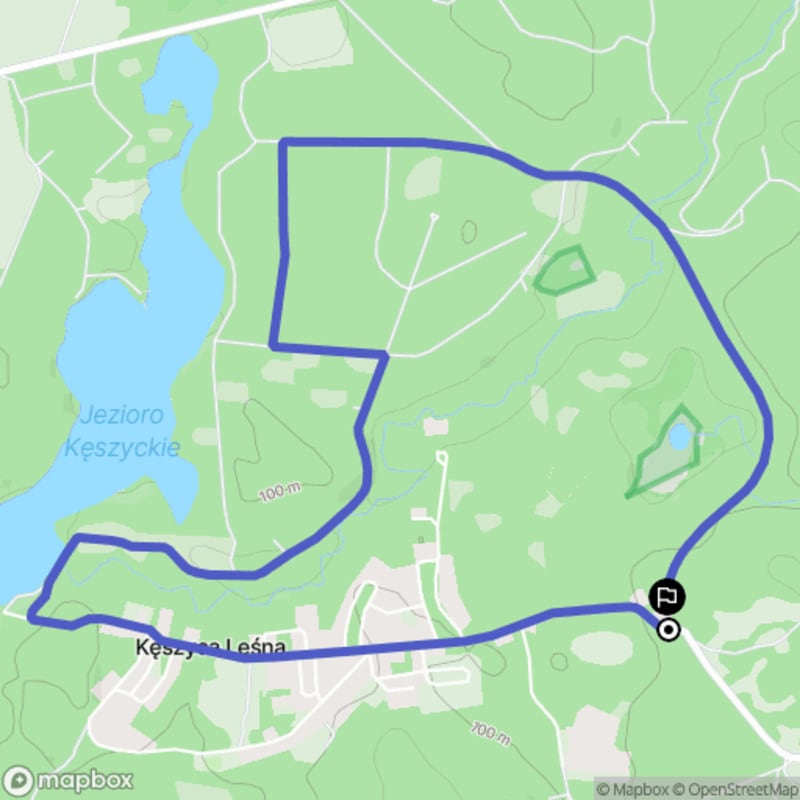 Spacer łatwy o długości 6,2 km w Kęszyca Leśna - Kęszyca Leśna