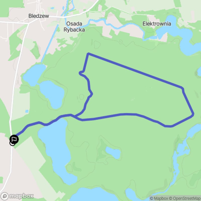 Ścieżka średnio trudna o długości 8,7 km rozpoczynająca się w Bledzewie. - Bledzew