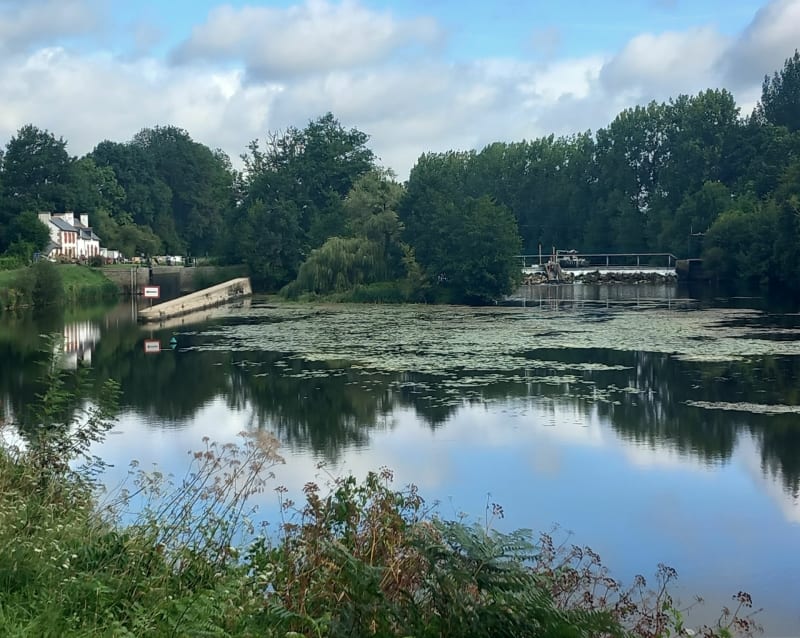 Écluse du Gueslin, étang des gressets depuis Peillac - Peillac
