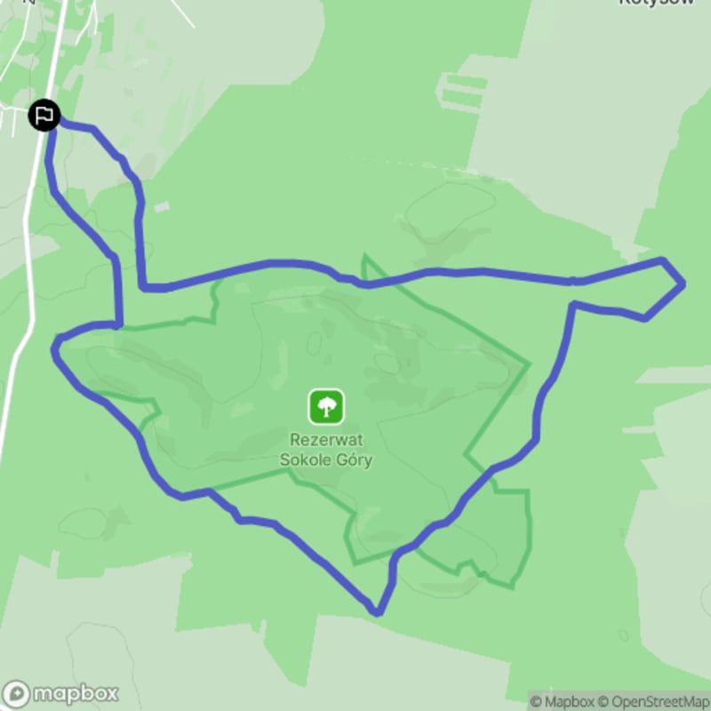 Umiarkowana wędrówka po Górach Sokolich Rezerwat, Olsztyn - 11.1km - Olsztyn