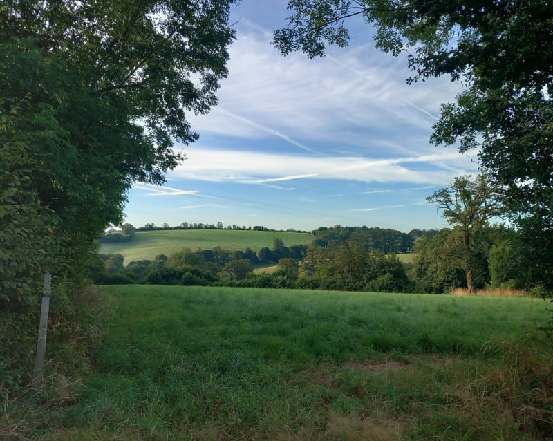 Vers Lafat et son lavoir - Montchevrier