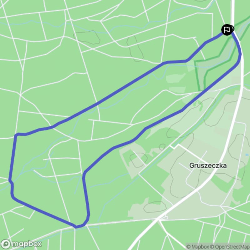 Łatwa, 4,1 km dystansowa przechódka od Gruszeczki \n - Gruszeczka