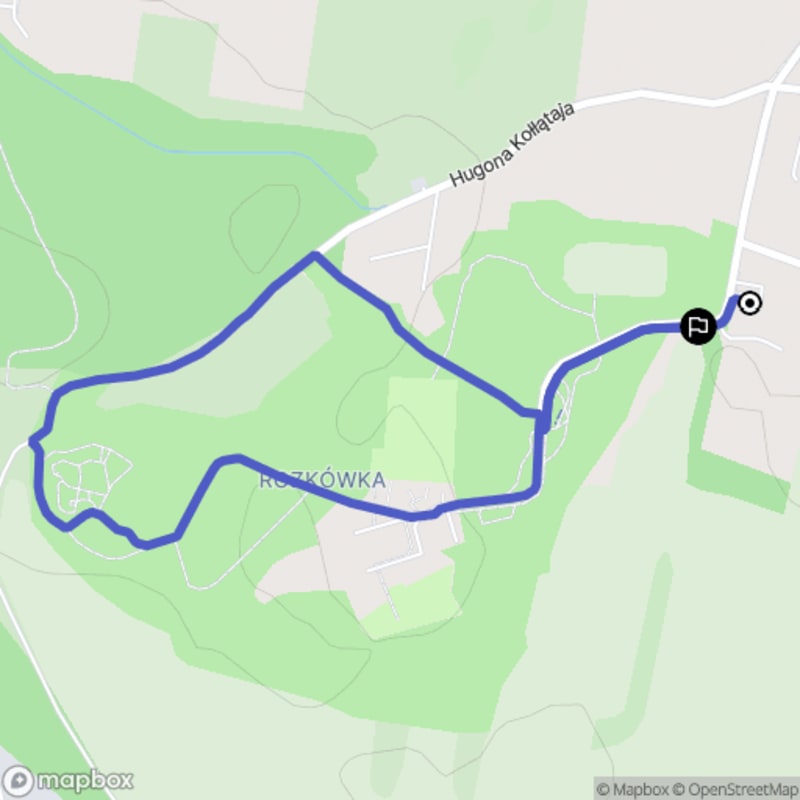 Trudna 2,1-kilometrowa wędrówka: Przestrzenny z... Park Rozkówka - Będzin