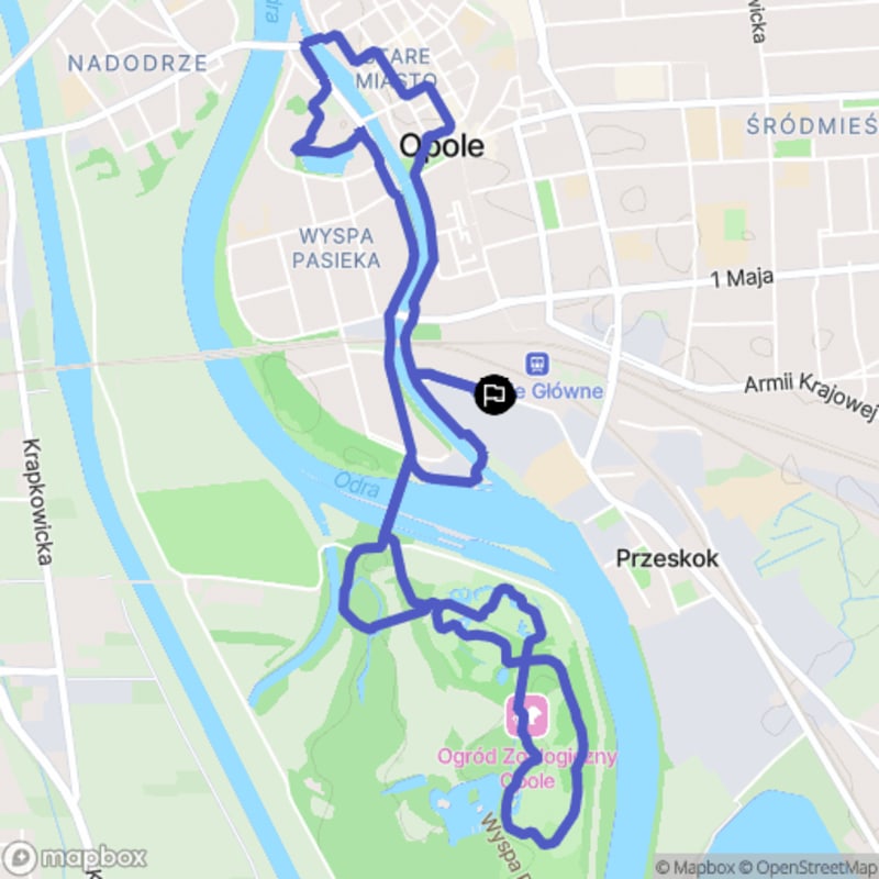 Łatwy 7,4-kilometrowy spacer po opolskim zoo i Starym Mieście - Czas trwania: 2h10 - Opole