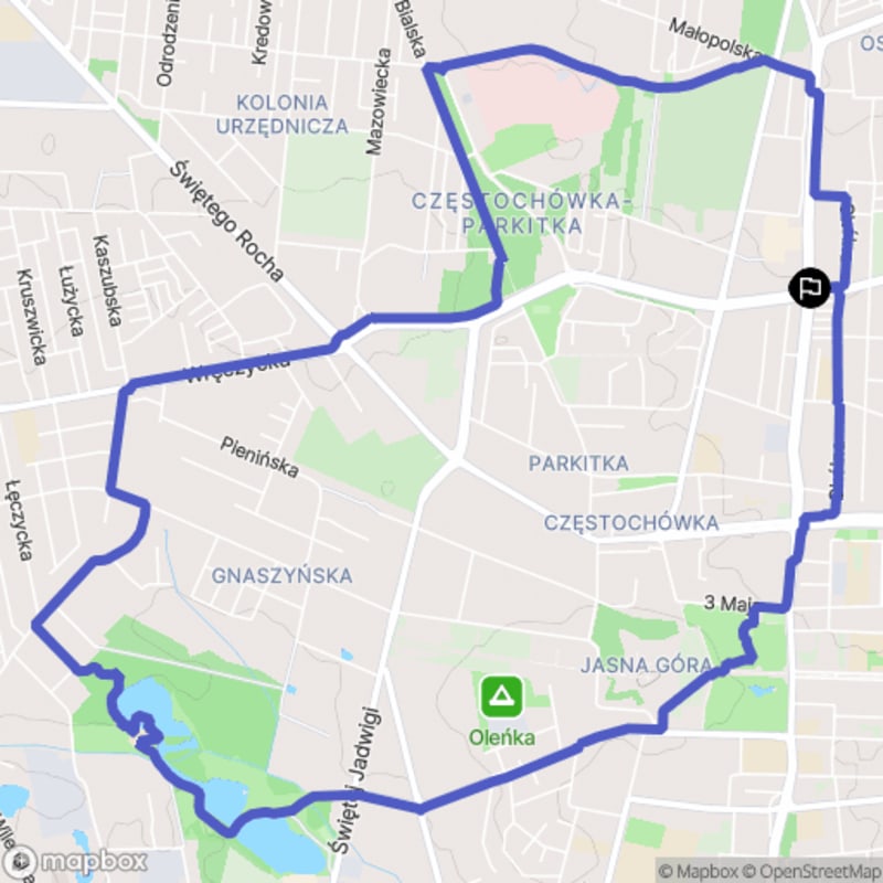 Umiarkowana pętla częstochowska: 11,1 km wędrówki - Częstochowa