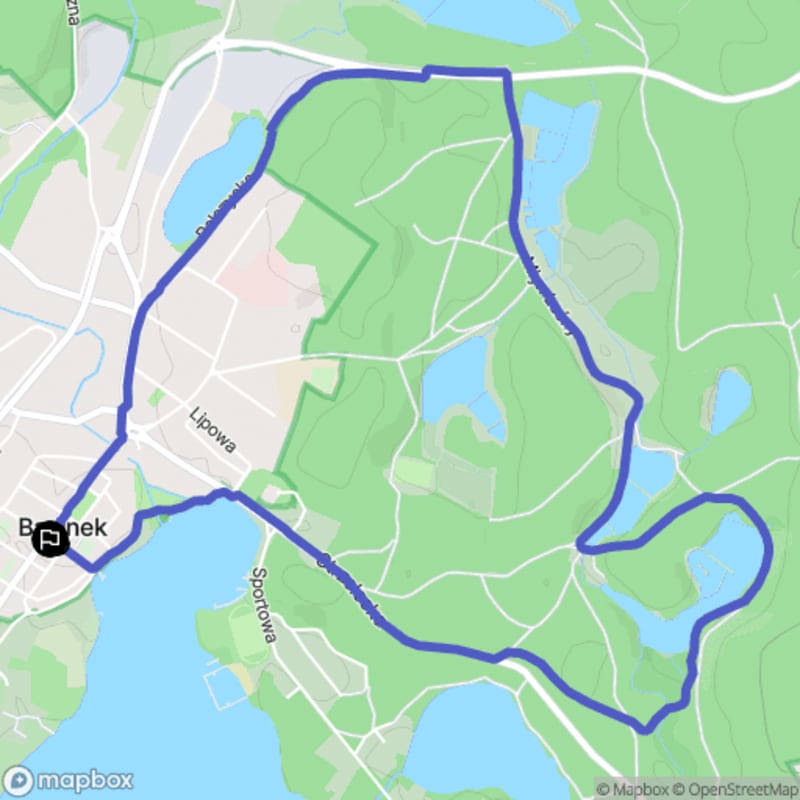 Szlak żółty Barlinek (v2022) - łatwa trasa o długości 6,7 km - Barlinek