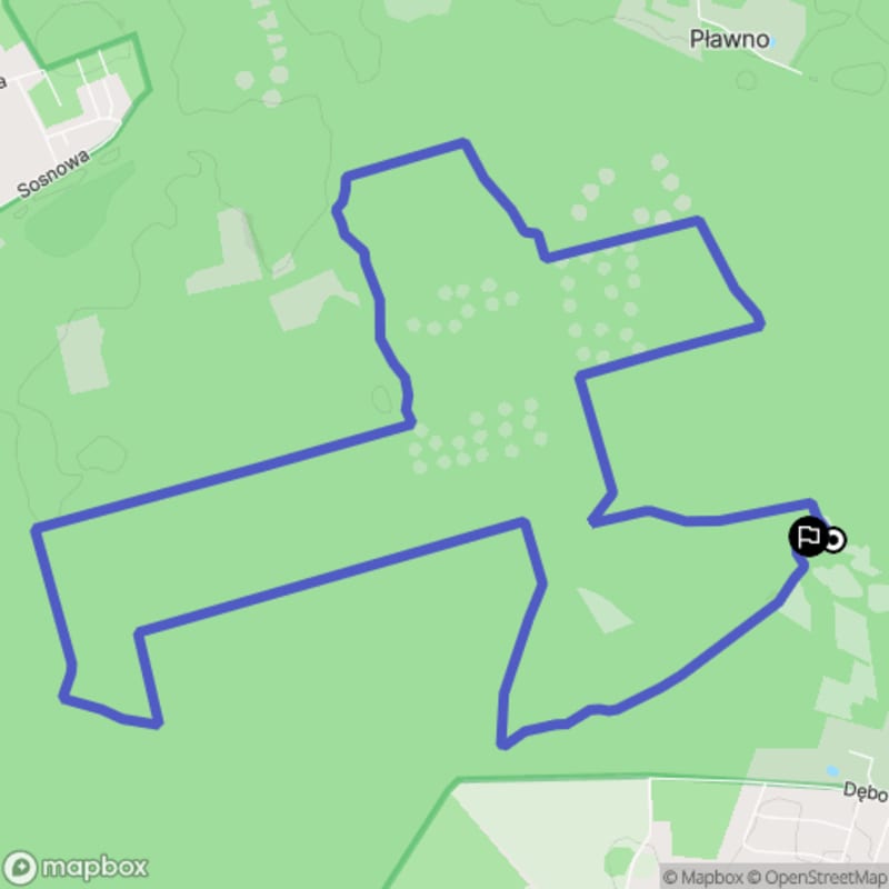 Umiarkowana 13,2-kilometrowa Pętla Maruszka - Ludwikowo, Polska - Ludwikowo