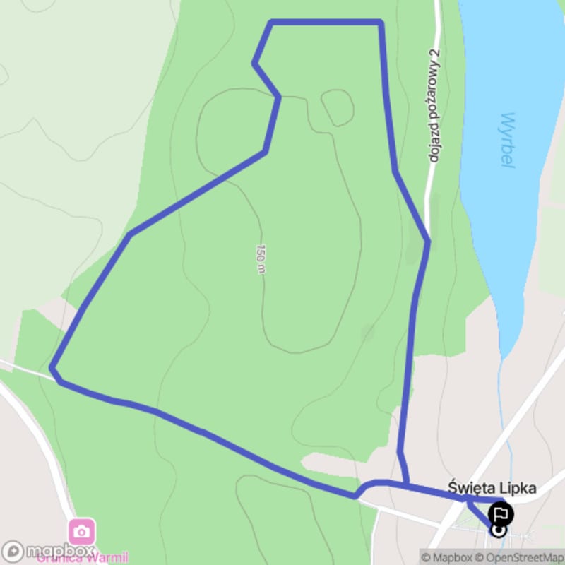 Łatwy spacer 2,8 km w Świętej Lipce - Ścieżka edukacyjna na granicy warmińsko-mazurskiej - Święta Lipka