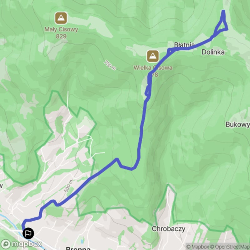 Trudna wędrówka na górę Błatnia (10 km, 4:25) - Brenna