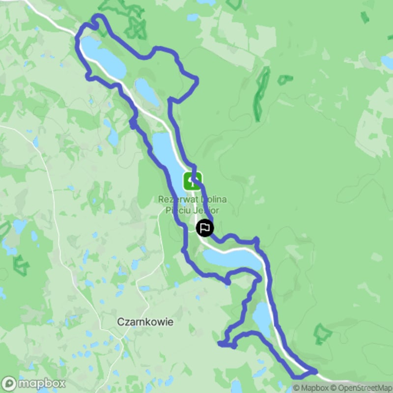 Umiarkowana wędrówka w rezerwacie przyrody Five Lakes Valley - 12,7 km, 4:20 godz. - Czarnkowie