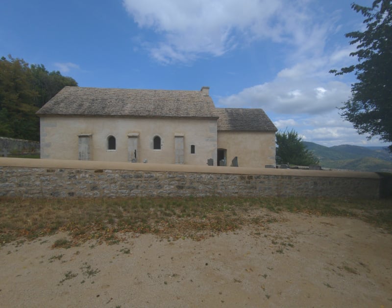 Chapelle de St-Maurice d'Échazeaux et ruines - Corveissiat