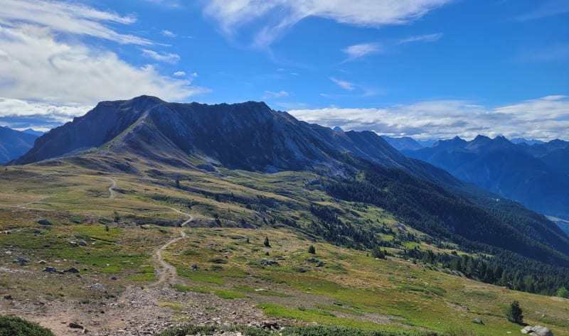 Les crêtes de Peyrolles au départ du col du Granon - Saint-Chaffrey