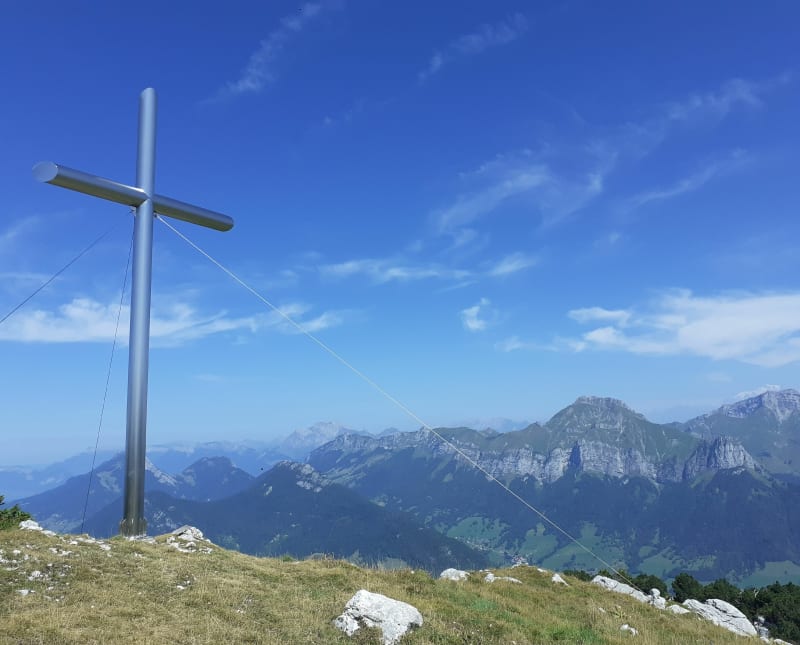 Croix de Rossanaz par le parking de Murret - Aillon-le-Jeune
