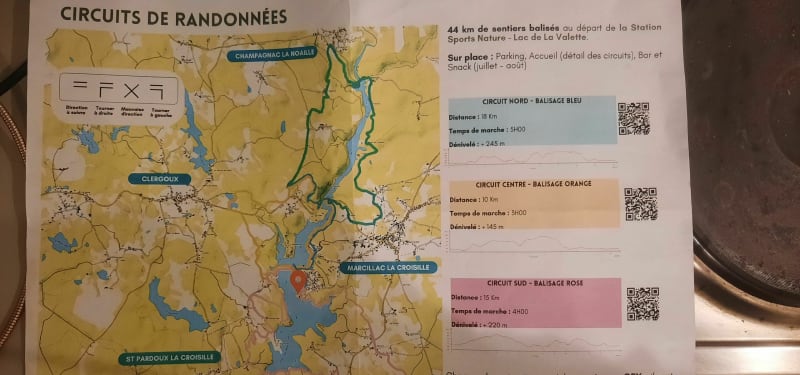 Circuits au Nord du Lac de la Valette - Marcillac-la-Croisille