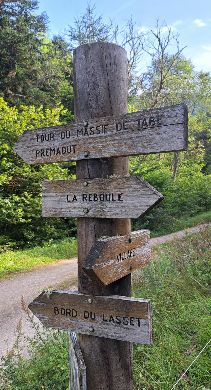 Vers la reRéboule depuis camping de Montségur - Montségur
