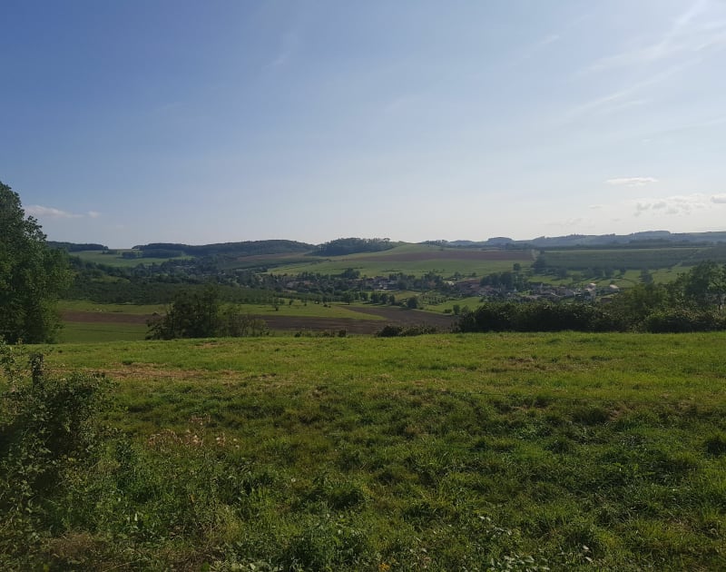 Sortie sur les chemins de Vincey, avec de belle vue sur la campagne - Ubexy