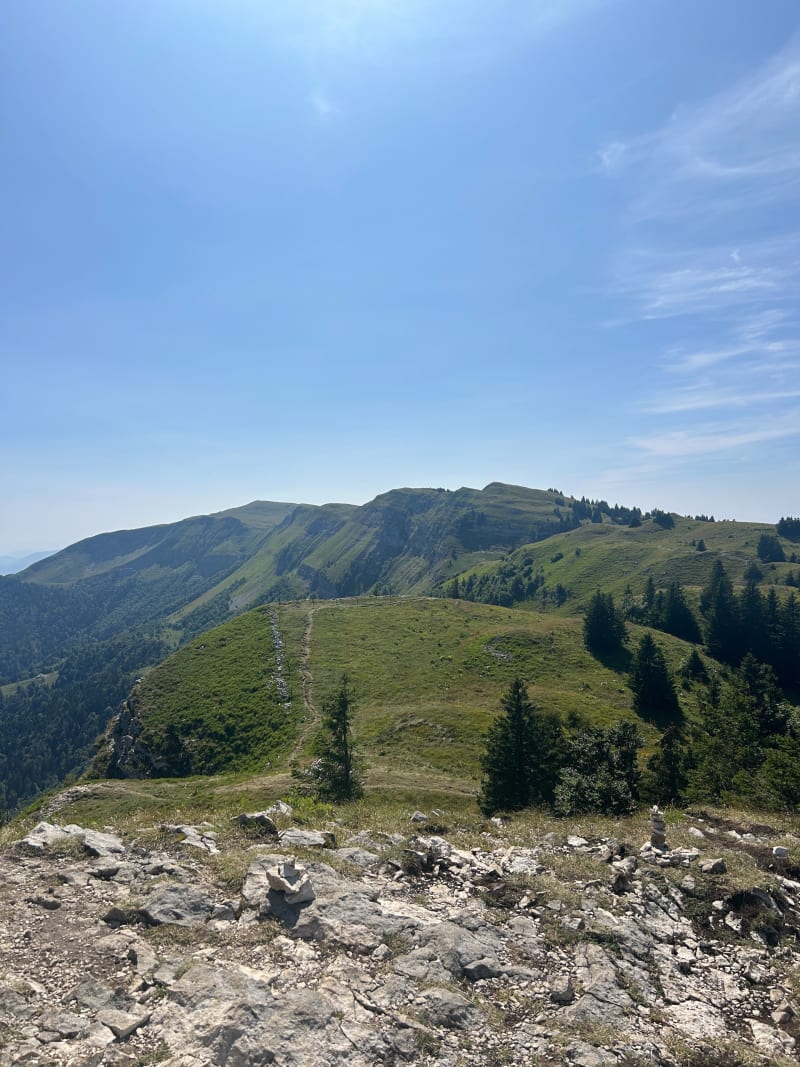 Les crêtes du sommet du Petit Montrond au Grand Montrond - Mijoux