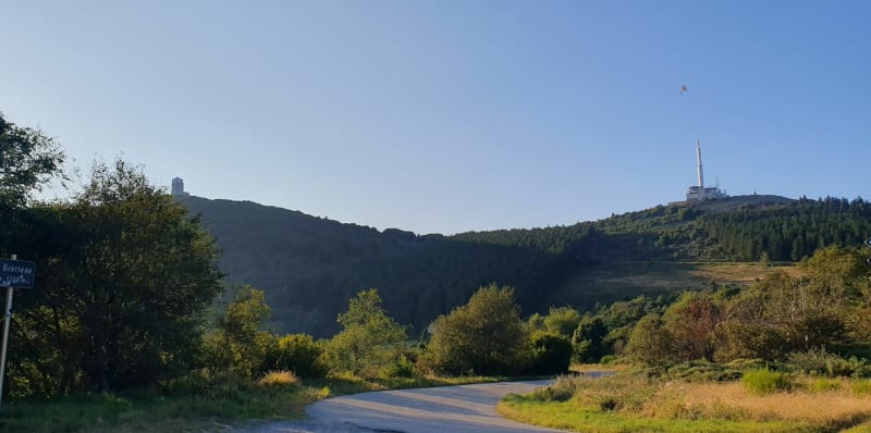 Chapelle de Saint-Sabin, depuis le Col du Gratteau - Véranne