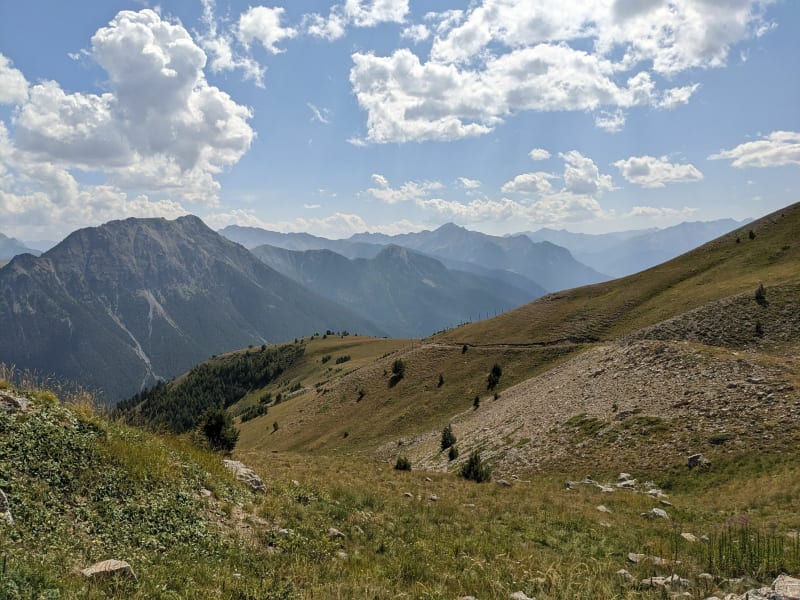 Plateau d'Enjaime depuis le Chalvet - Montgenèvre