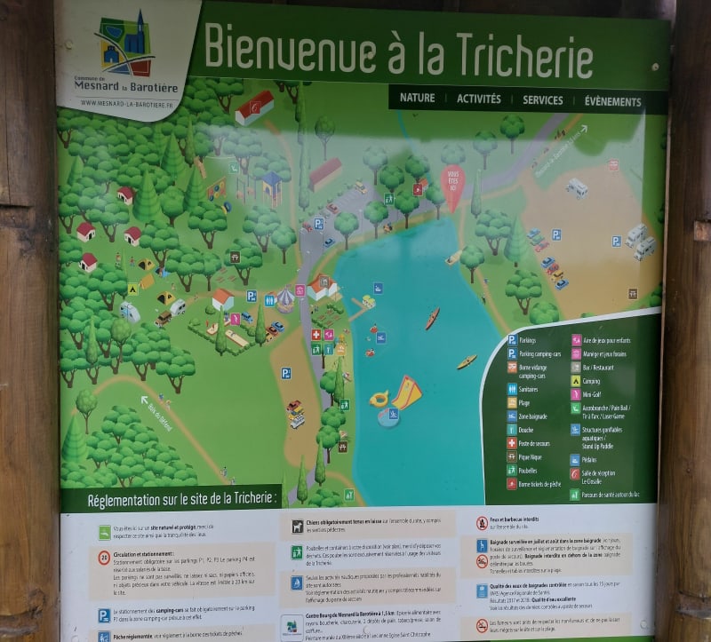 Le lac de la Tricherie - Mesnard-la-Barotière