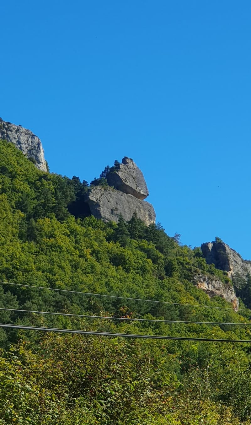 La Canourgue direction le pont naturel - Banassac-Canilhac