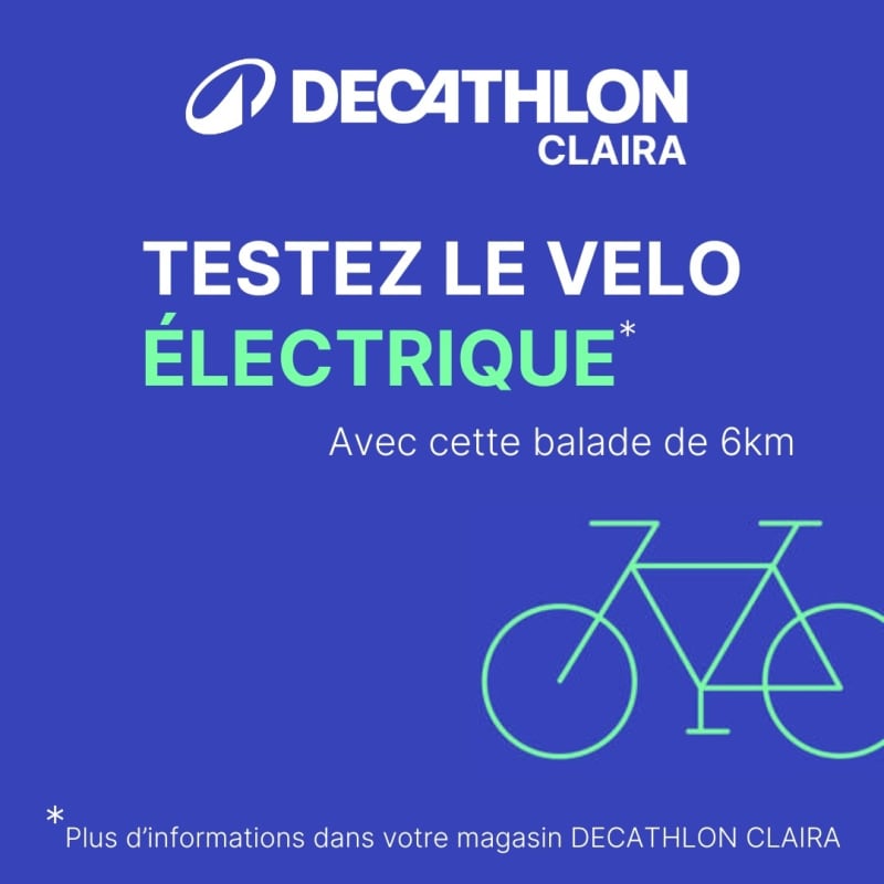 Test vélo électrique - Decathlon Claira - Claira