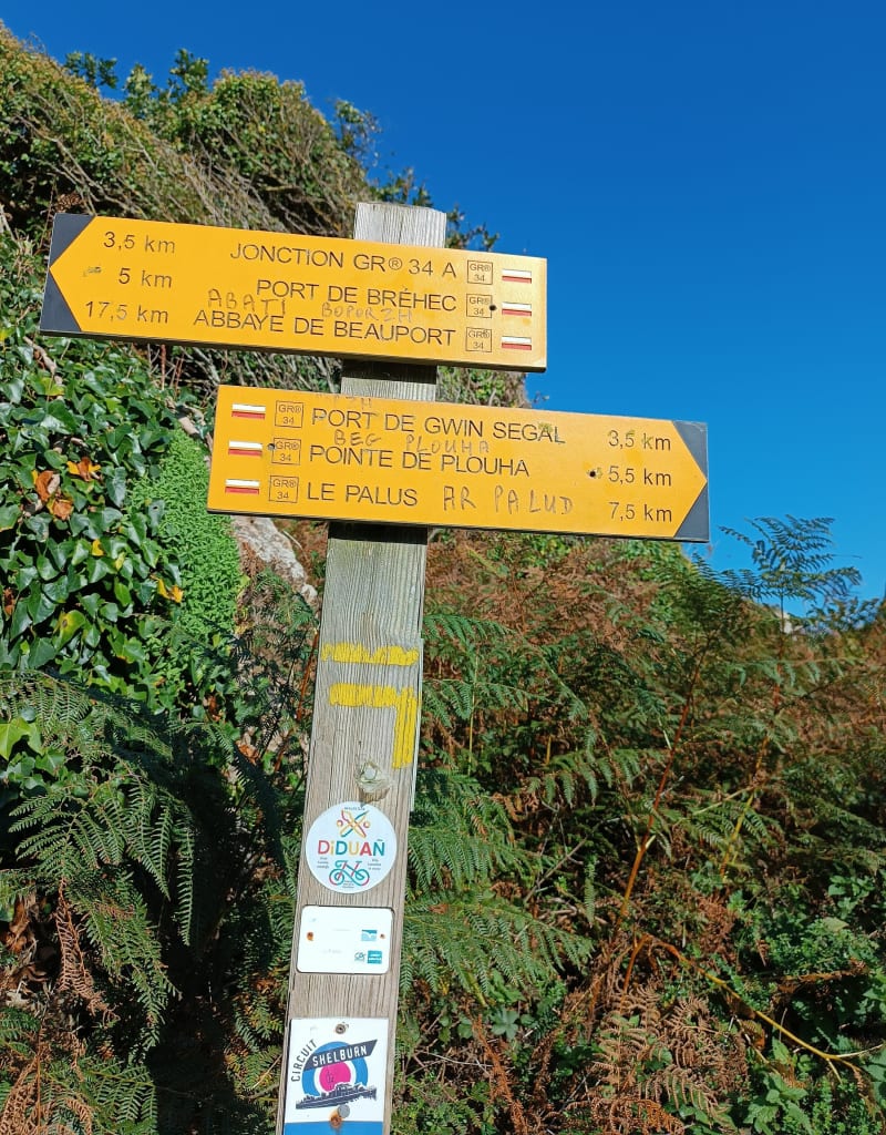 Falaise de Plouha et circuit Shelburn - Plouha