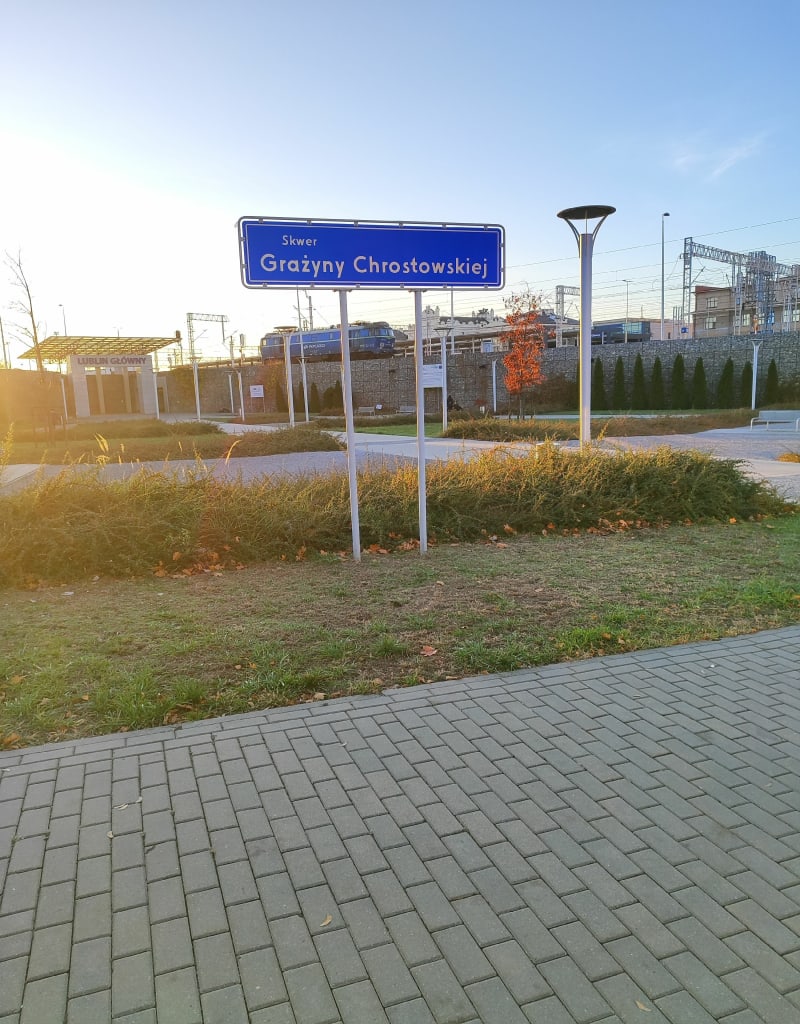 Skwer im chrostowskiej, Dworzec metropolitalny, park Ludowy - Lublin