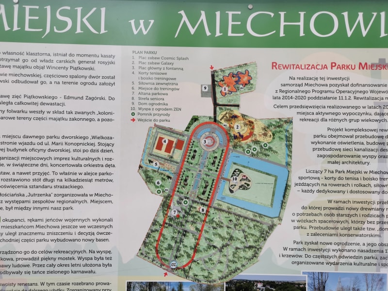 Specer po Parku Miejskim w Miechowie (wraz z Dworem Zacisze) - Miechów