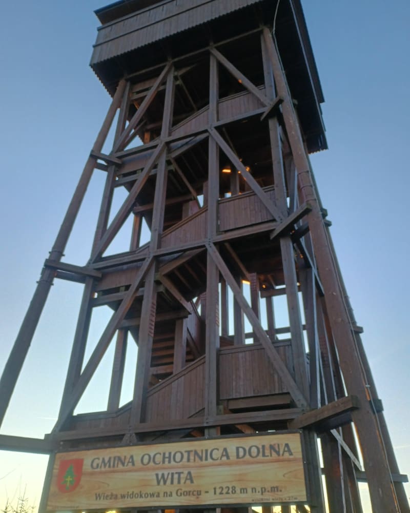 Wieża widokowa na gorcu powrot - Ochotnica Dolna