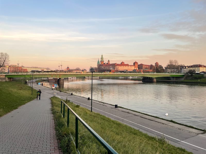 Spacer bulwarami Wisły w Krakowie - Kraków
